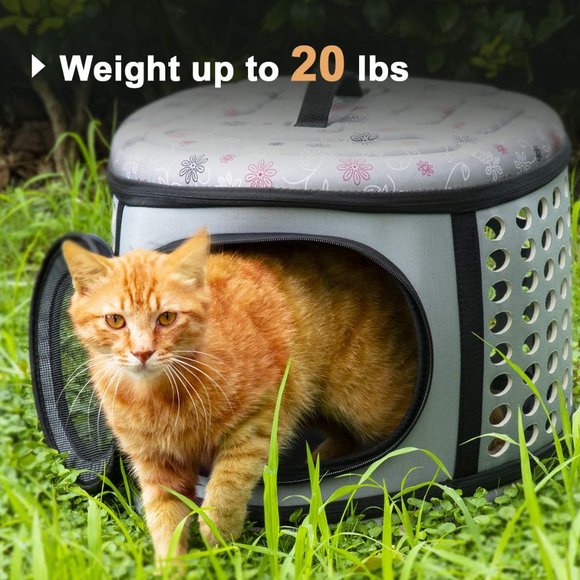 Foldable Pet Dog Cat Puppy Handbag Carrier Cage - Picture 7 of 13